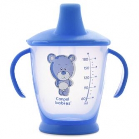 Чашка-непроливайка Canpol Babies Медвежонок 9 мес+ 180 мл в ассортименте