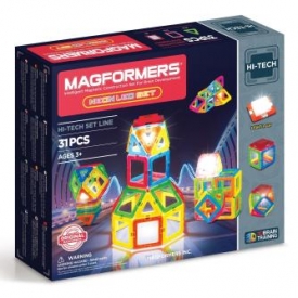 Магнитный конструктор Magformers Neon LED set 31P