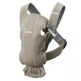 Рюкзак для переноски ребенка BabyBjorn Mini Mesh Серо-бежевый