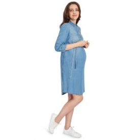 Платье для беременных Just Mom Ulla голубое