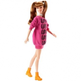 Кукла Barbie Игра с модой Одень свое сердце в розовое FJF44