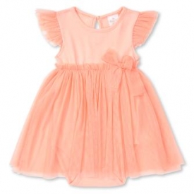 Платье-боди BabyGo Trend персиковое
