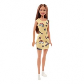 Кукла Barbie в желтом платье FJF17