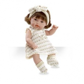 Кукла Arias ELEGANCE 33 см в белом-бежевом