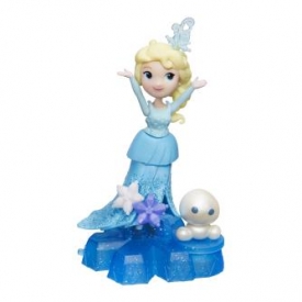 Маленькая кукла Princess Холодное Сердце Эльза на движущейся платформе-снежинке (B9873EU40)