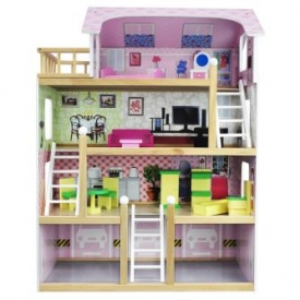 Дом для кукол Ocie с комплектом мебели OC-DH-003 80 см
