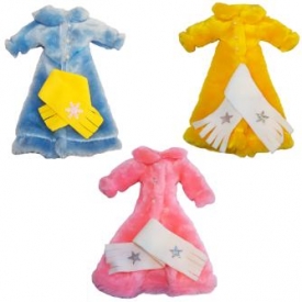 Одежда для кукол Барби Модница полушубок, шарф в ассортименте
