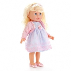 Кукла Карапуз интерактивная Полина в сиреневом платье(POLI-13-A-RU)