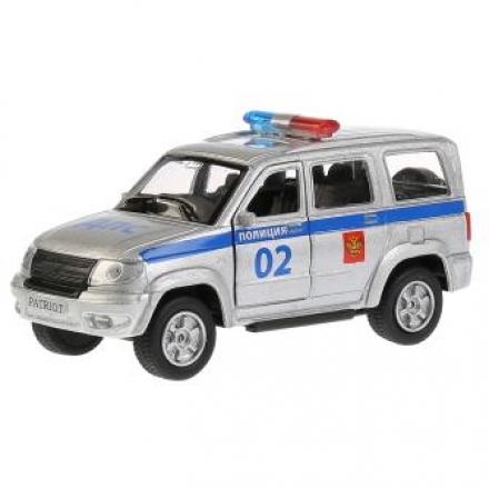 Машина Технопарк УАЗ Patriot Полиция инерционная 266068