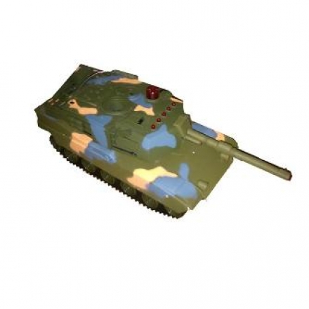 Танк р/у для танкового боя Global Bros бежевый со светом и звуком на аккумуляторах