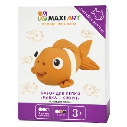 Набор для лепки Maxi Art Рыбка - Клоун МА-0816-09