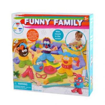 Набор с пластилином Playgo Забавная семейка