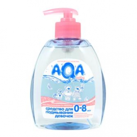Средство для подмывания девочек AQA baby с дозатором 400 мл