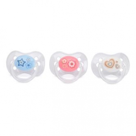 Пустышка Canpol Babies симметричная силиконовая 6-18 Newborn baby в ассортименте