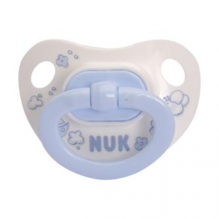 Пустышка для сна Nuk Baby Blue с кольцом (силикон) размер 2 (с 6 мес.)