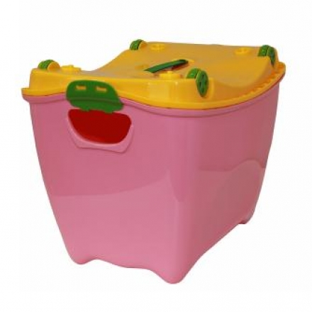 Ящик для игрушек IDEA СУПЕР-ПУПЕР 20л розовый