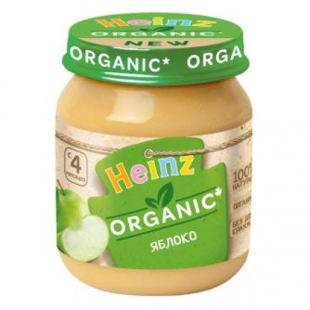 Пюре Heinz органик яблоко 120г с 4 месяцев