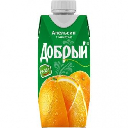 Сок Добрый апельсин 0.33л