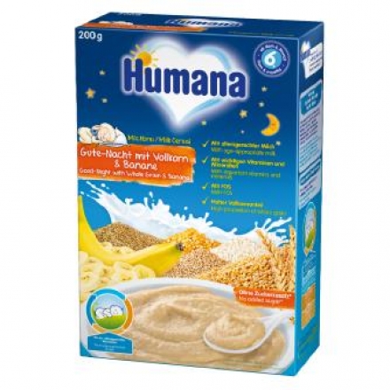 Каша Humana молочная цельнозерновая 200г с 6 месяцев