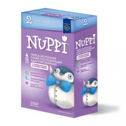 Молочная смесь NUPPI последующая  от 6 до 12 мес 350 г