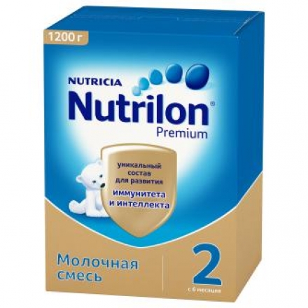 Смесь молочная Nutrilon Premium 2 1200г с 6 месяцев