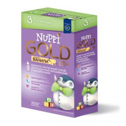 Напиток молочный NUPPI обогащенный витаминами и минералами для детей старше 12 мес (ваниль) 350 г