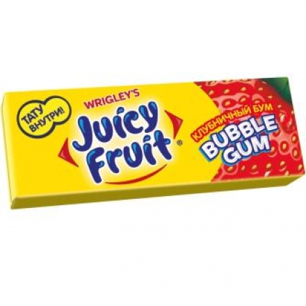 Резинка жевательная Juicy Fruit Клубничный Бум 13г